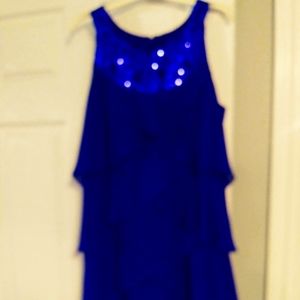 Dressy blue dress for special evening out
